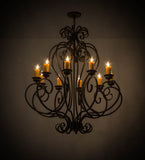 42"W Fernando 10 Lt Victorian Chandelier