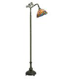 63"H Saturday Morning Tiffany Bridge Arm Floor Lamp
