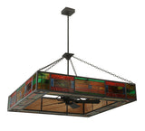 60"Sq Hausman Mission Chandel-Air Ceiling Fan