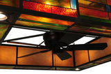 60"Sq Hausman Mission Chandel-Air Ceiling Fan