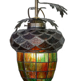 7"W Greenbriar Oak Tiffany Pendant