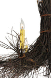 64"L Twigs 8 Lt Rustic Lodge Oblong Pendan