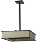 29"L Piazza Contemporary Oblong Pendant