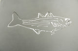 15"Sq Striped Bass Ceiling Pendant