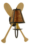 12"W Paddle Nautical Lodge Wall Sconce