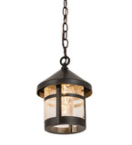 8"W Fulton Indoor & Outdoor Hanging Lantern Pendant