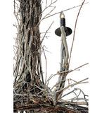 132"W Twigs 12 Lt Rustic Lodge Chandelier