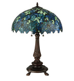 26"H Nightfall Wisteria Tiffany Floral Table Lamp