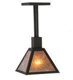 8"Sq Soffe Mission Rustic Lodge Pendant