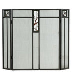 48"W X 33.5"H Pine Branch Folding Fireplace Screen