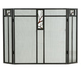 48"W X 33.5"H Pine Branch Folding Fireplace Screen
