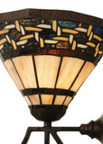 9"W Ilona Tiffany Mission Wall Sconce