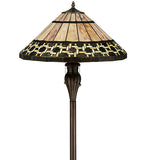 61"H Ilona Mission Stained Glass  Floor Lamp