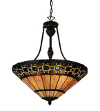 20"W Ilona Tiffany Mission Inverted Pendant