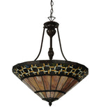 20"W Ilona Tiffany Mission Inverted Pendant