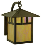 12"W Seneca Double Bar Mission Curved Arm Outdoor Sconce