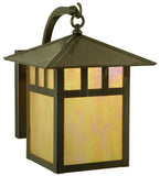 12"W Seneca Double Bar Mission Curved Arm Outdoor Sconce