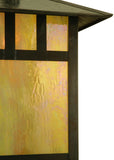 12"W Seneca Double Bar Mission Curved Arm Outdoor Sconce