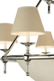 60"W Messina 2 Tier Contemporary Chandelier