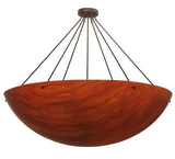 48"W Rio Mica Acrylic Contemporary Semi-Flushmount