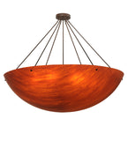 48"W Rio Mica Acrylic Contemporary Semi-Flushmount