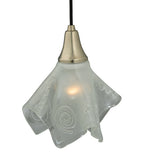 9"W Metro Fusion Super Nova Handkerchief Fused Glass Mini Pendant