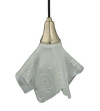 9"W Metro Fusion Super Nova Handkerchief Fused Glass Mini Pendant
