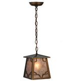 7"Sq Kirkpatrick Rustic Lodge Lantern Pendant