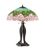 30"H Cabbage Rose Table Lamp