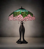 30"H Cabbage Rose Table Lamp