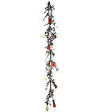 22"W Vinca Vine 12 Lt Floral Rustic Lodge Chandelier
