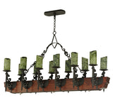 60"L Tudor Jadestone Led Victorian Lodge Chandelier