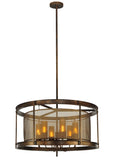 42"W Metro Fusion Cordoda 6 Lt Contemporary Pendant