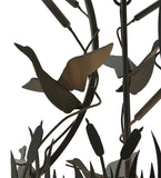 24"W Ducks In Flight Wildlife Lodge Inverted Pendant