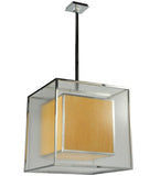 22"Sq Quadrato Lange Contemporary Pendant