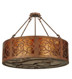 30"W Dean Victorian Inverted Pendant