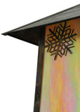22.25"Sq Stillwater Snowflake Post Mount
