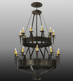 45"W Costello 20 Lt Two Tier Gothic Chandelier