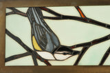 21"Sq Backyard Friends Wildlife Stained Glass Semi-Flushmount