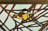 21"Sq Backyard Friends Wildlife Stained Glass Semi-Flushmount