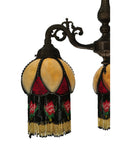 20"W Isabella 3 Arm Tiffany Mission Victorian Chandelier