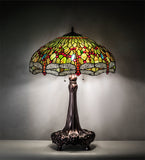 31"H Tiffany Hanginghead Dragonfly Table Lamp