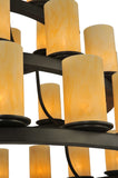 72"W Horizon Gold 4 Tier Contemporary Chandelier