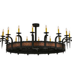 60"W Costello 16 Lt Gothic Lodge Chandelier