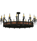 60"W Costello 16 Lt Gothic Lodge Chandelier