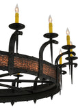 60"W Costello 16 Lt Gothic Lodge Chandelier