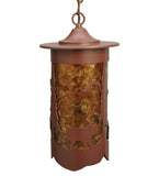 8"W Fulton Lone Bear Outdoor Pendant