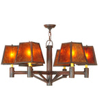 40"W Rocky Mountain 6 Lt Mission Chandelier