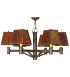 40"W Rocky Mountain 6 Lt Mission Chandelier