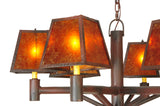 40"W Rocky Mountain 6 Lt Mission Chandelier